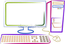 Logo usług elektronicznych przedstawiające komputer